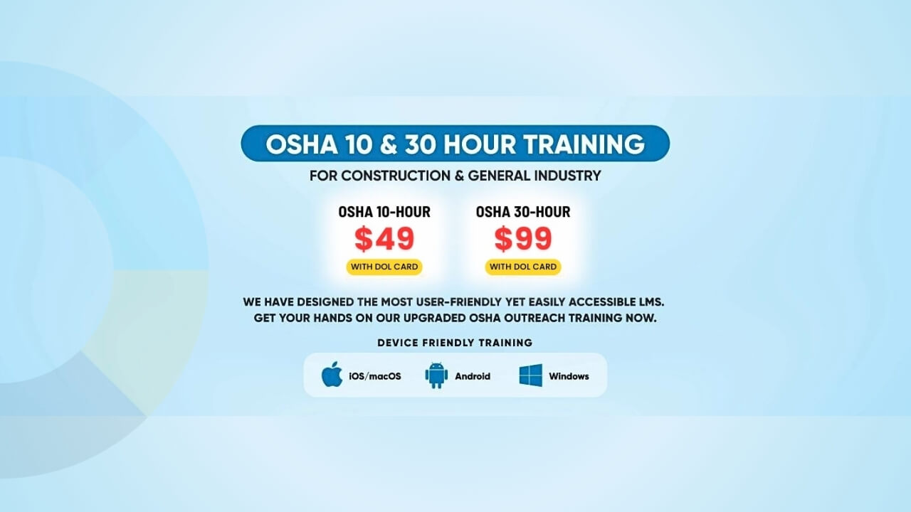 OSHA courses promotions