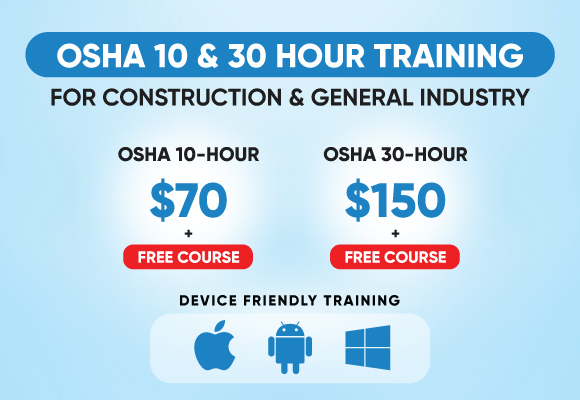 Get Affordable OSHA Training, Saving starts from $40