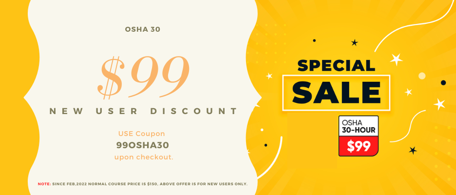 Get OSHA 30 on $99 now