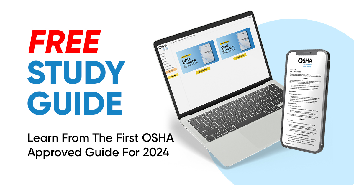 FREE OSHA 10 & 30 Study Guide PDF and VIDEO